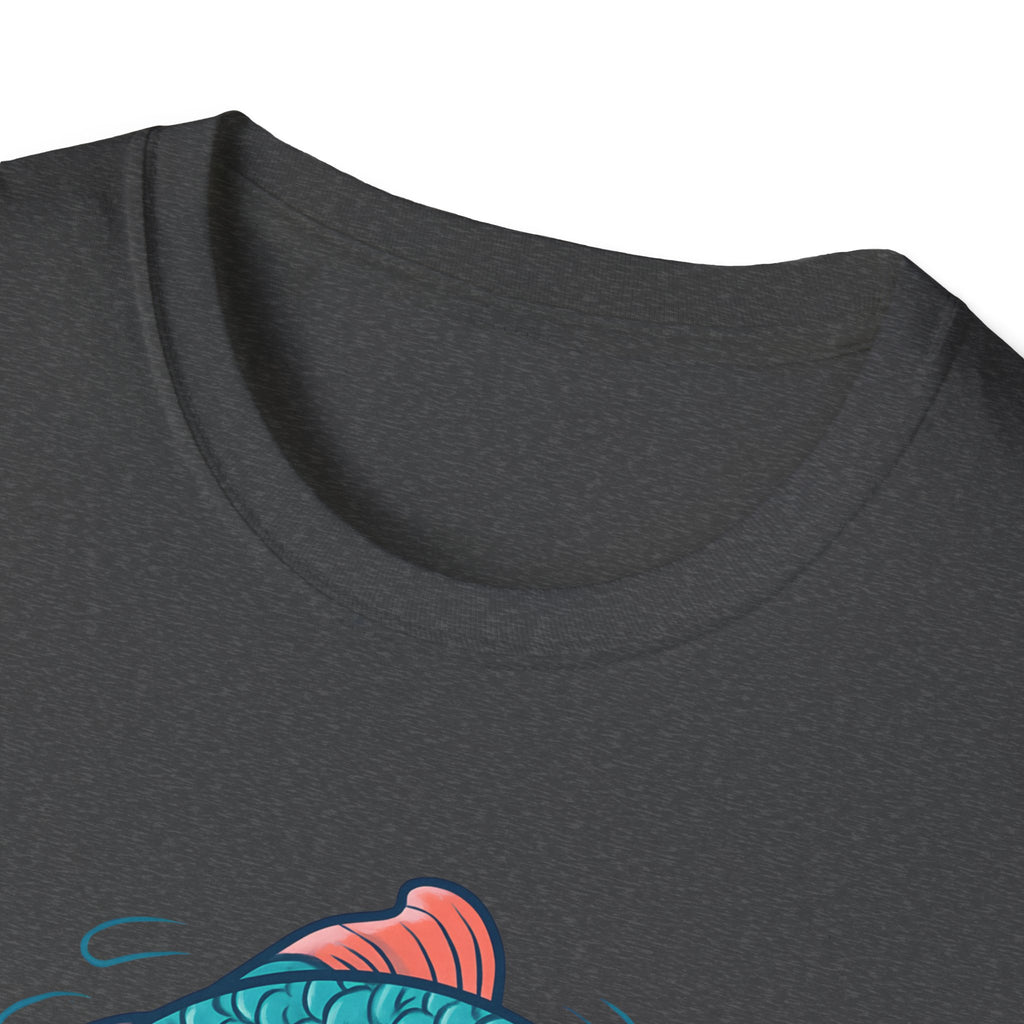Koi Fish Tee — "Swim in Peace" Relaxed Graphic T-Shirt