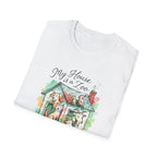 Dog House Watercolor T-Shirt — "My House is a Zoo" Cute Pet Lover Tee