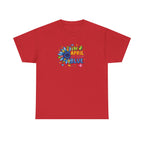 "In April We Wear Blue" Autism Awareness Floral Tee