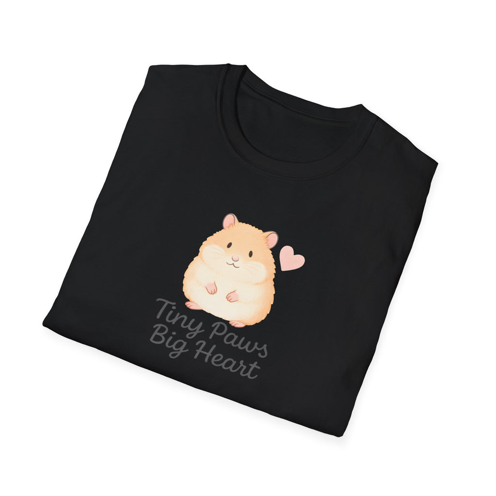 Tiny Paws Big Heart T-Shirt — Cute Hamster Graphic Tee