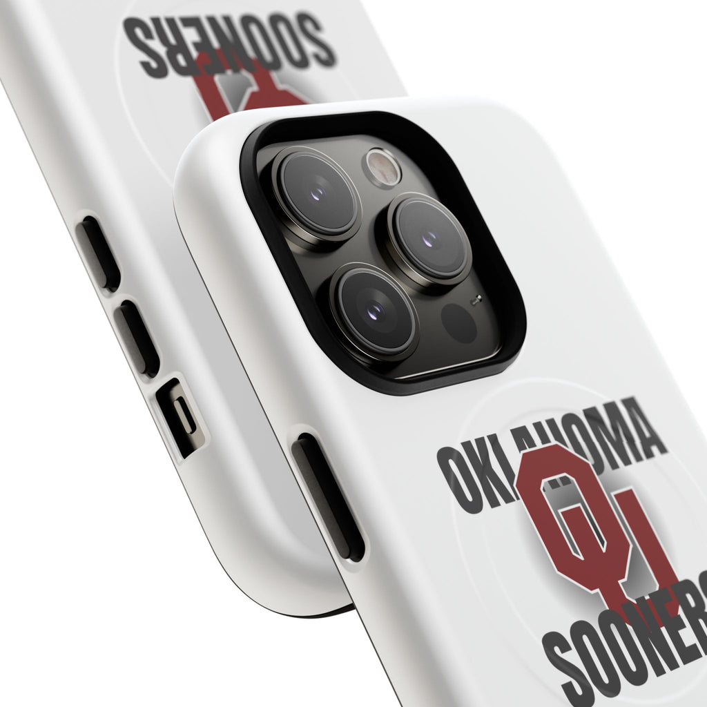 Oklahoma Sooners Tough Magnetic Phone Case — Durable Magnetic Snap-On College iPhone Cover