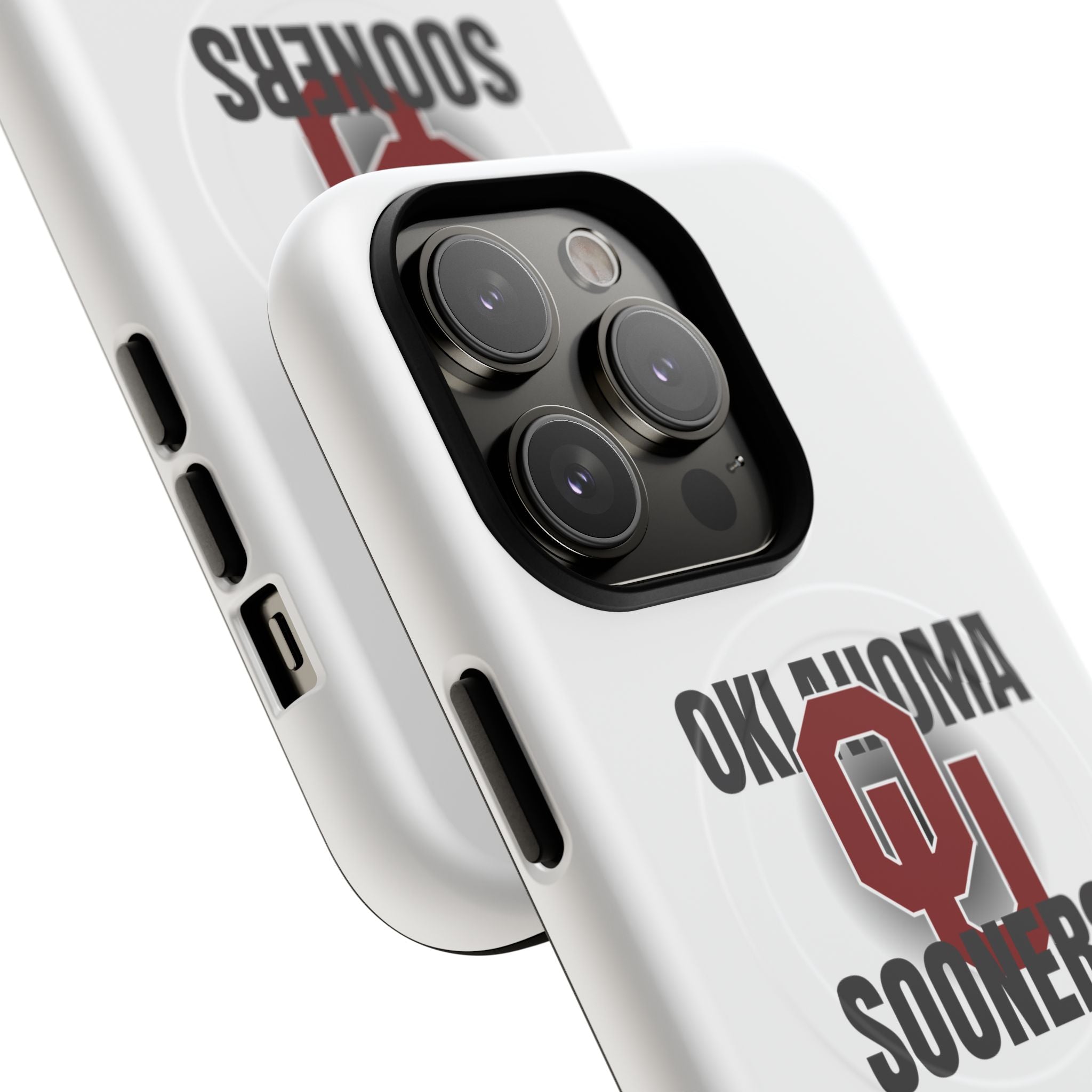 Oklahoma Sooners Tough Magnetic Phone Case — Durable Magnetic Snap-On College iPhone Cover