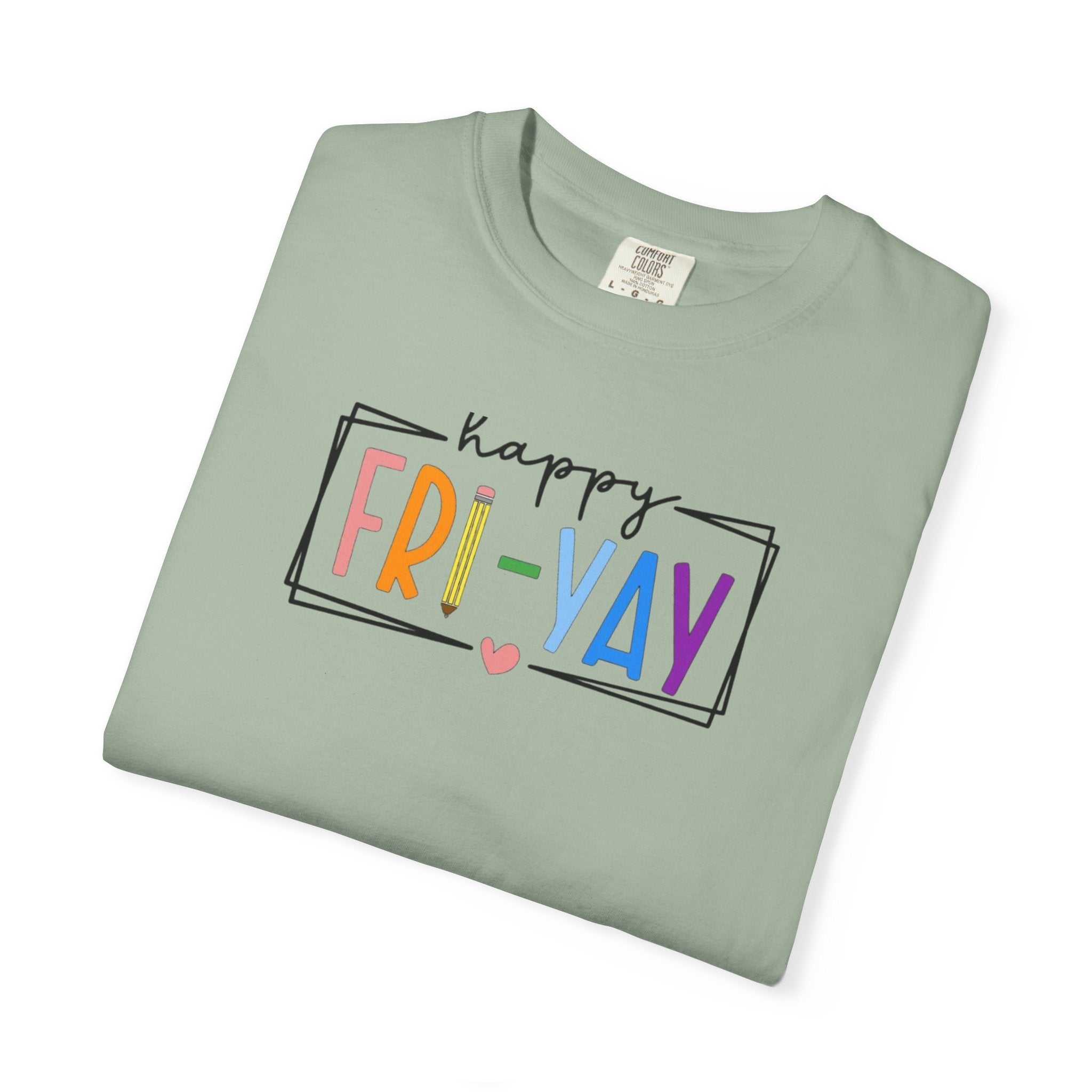 Fri-Yay T-Shirt — Colorful ‘Happy FRI-YAY’ Casual Tee