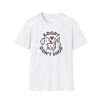 Adopt Don’t Shop T-Shirt — Cute Rescue Pet Love Tee (Cat, Dog & Bunny)