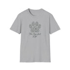 Paw-fect Life T-Shirt — Floral Paw Print Tee for Dog & Cat Lovers