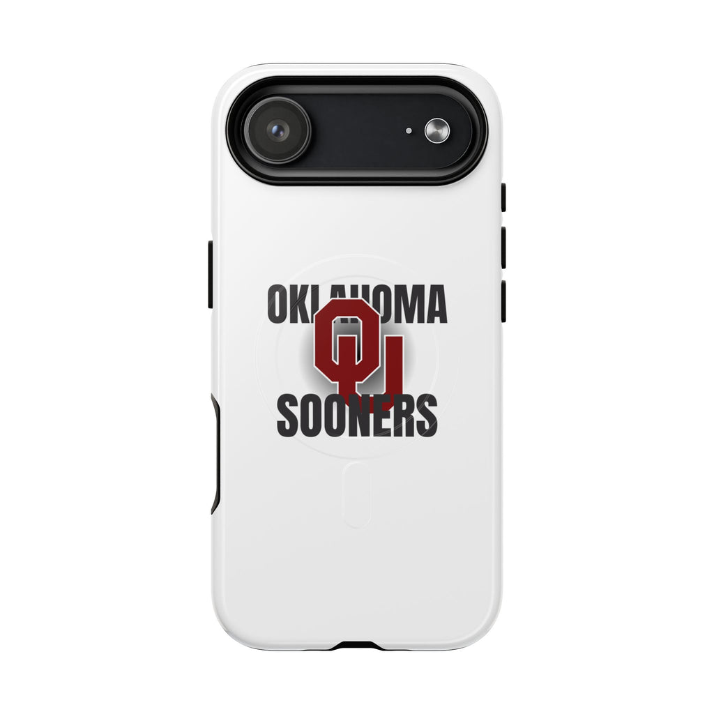 Oklahoma Sooners Tough Magnetic Phone Case — Durable Magnetic Snap-On College iPhone Cover