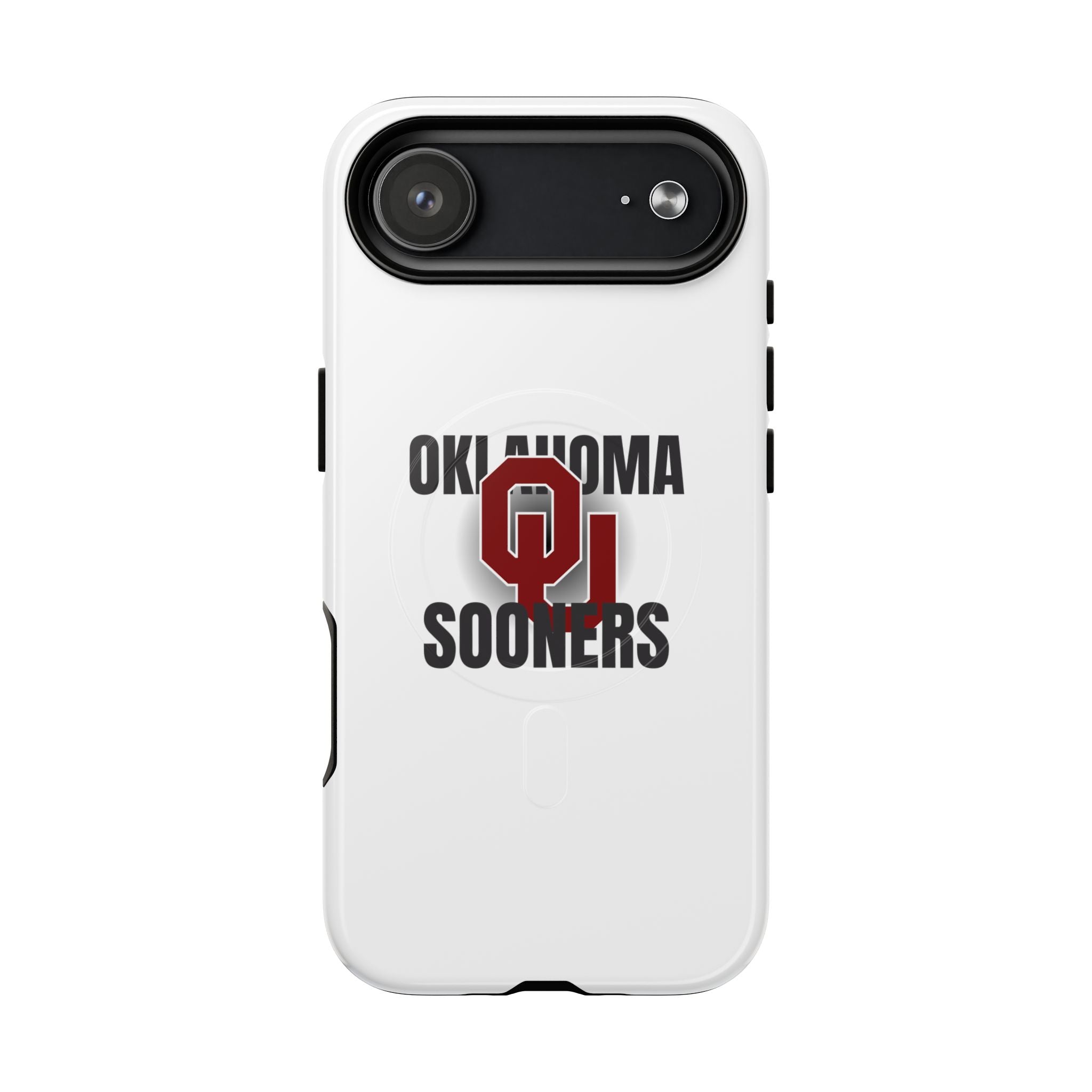 Oklahoma Sooners Tough Magnetic Phone Case — Durable Magnetic Snap-On College iPhone Cover