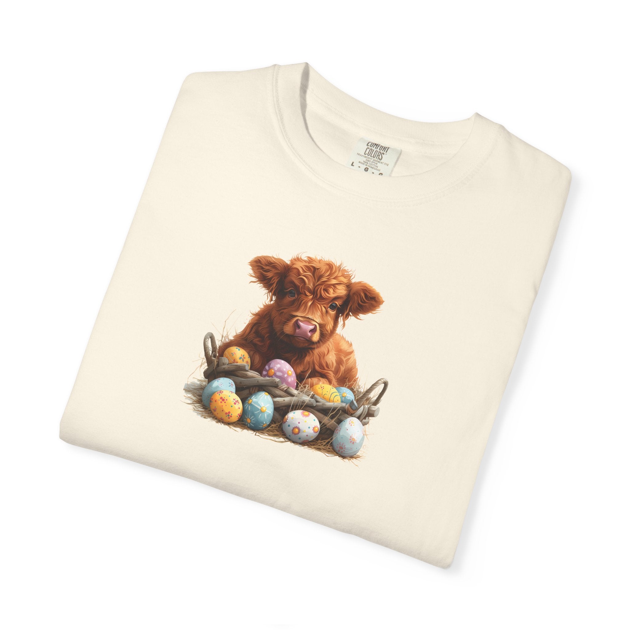 Highland Calf with Easter Eggs T-Shirt