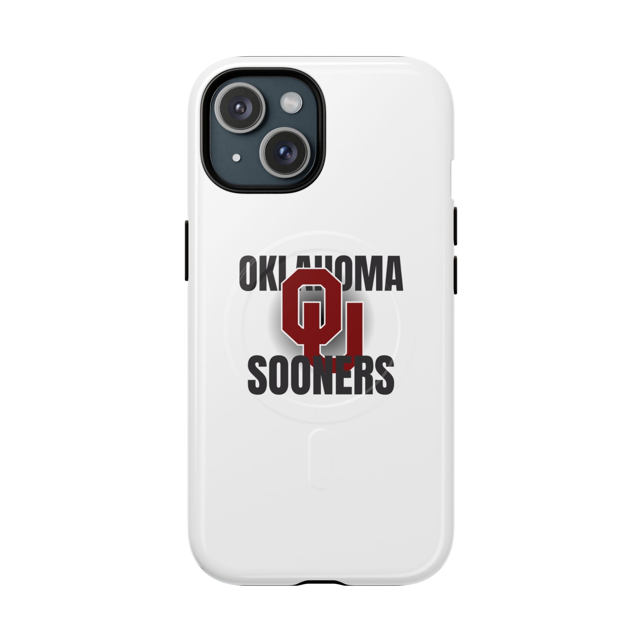 Oklahoma Sooners Tough Magnetic Phone Case — Durable Magnetic Snap-On College iPhone Cover