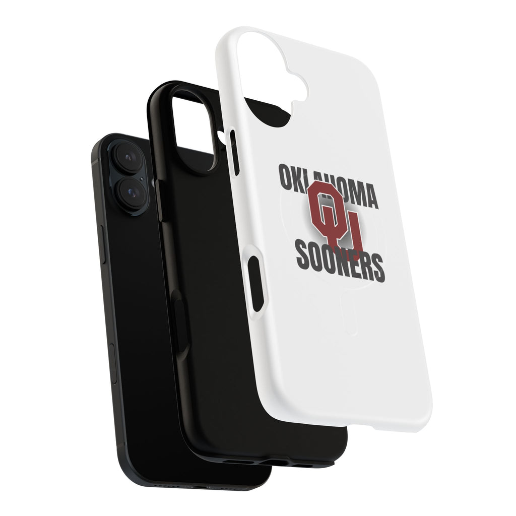 Oklahoma Sooners Tough Magnetic Phone Case — Durable Magnetic Snap-On College iPhone Cover