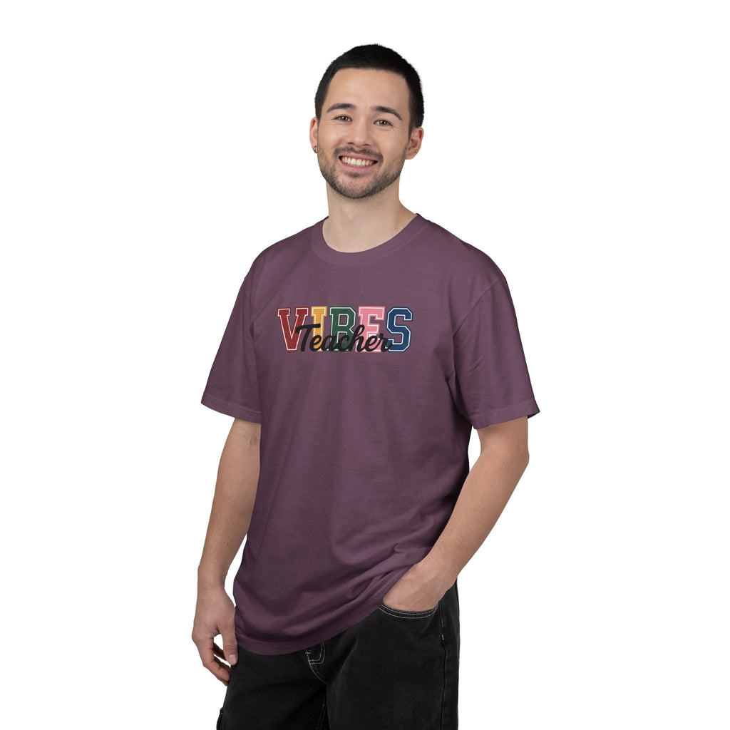 VIBES Teachers T-Shirt — Colorful Retro School Pride Tee