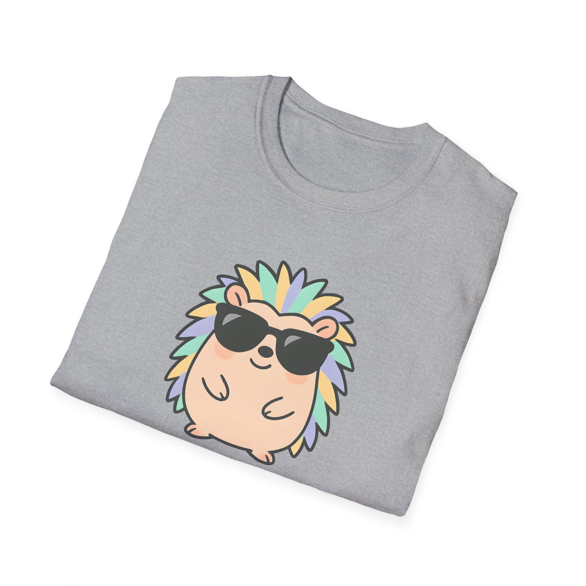 Feeling Sharp Hedgehog T-Shirt — Cute Sunglasses Prickly Cartoon Tee