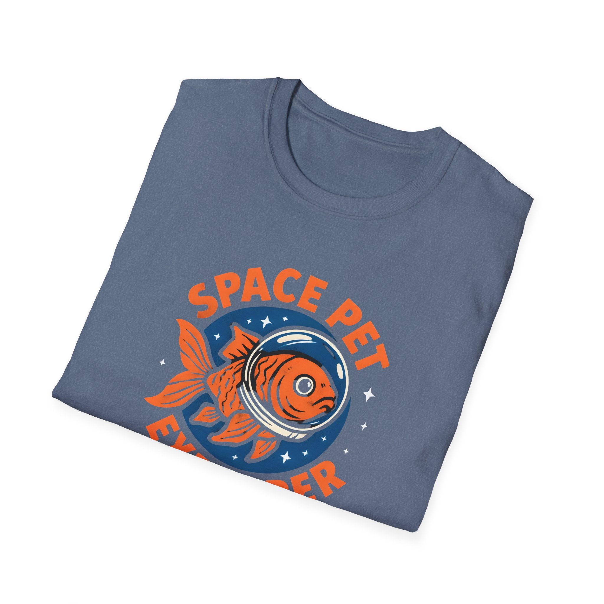 Space Pet Explorer T-Shirt — Retro Astronaut Goldfish Tee