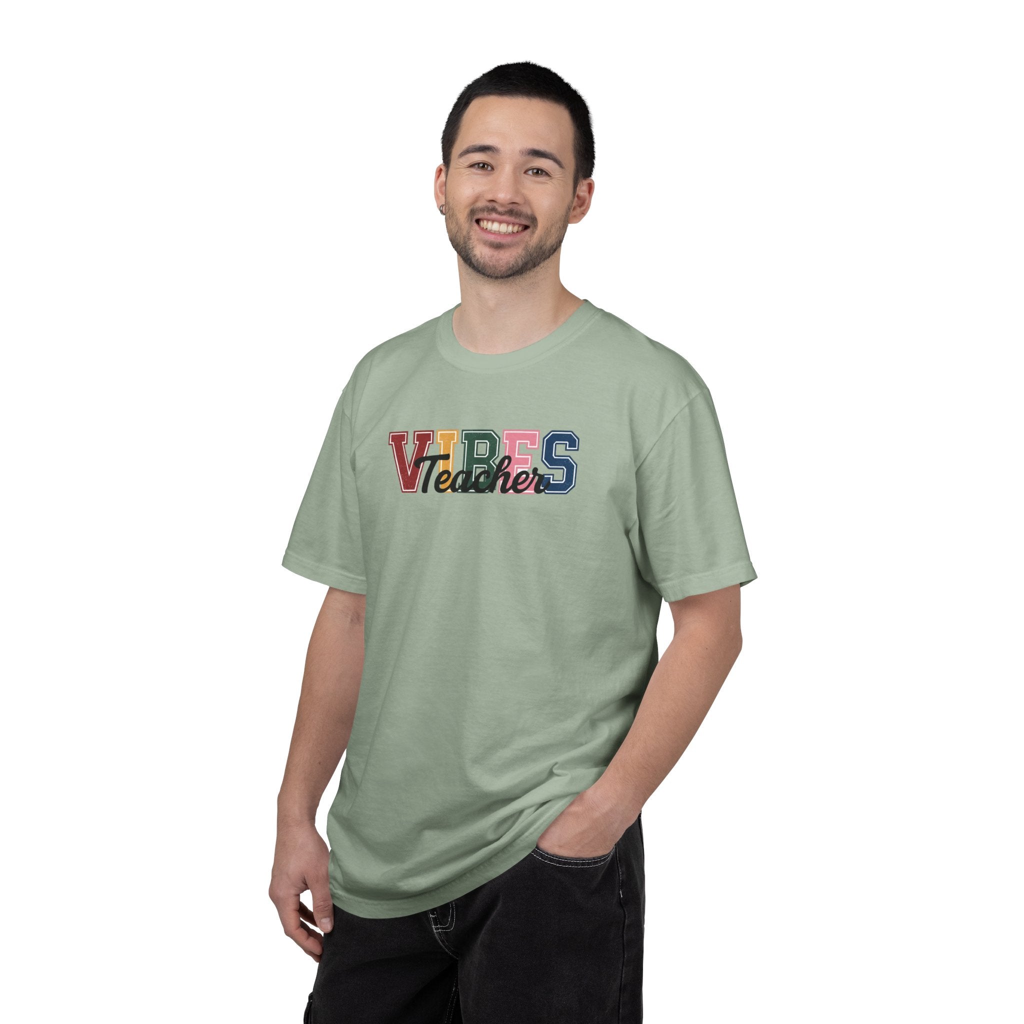 VIBES Teachers T-Shirt — Colorful Retro School Pride Tee