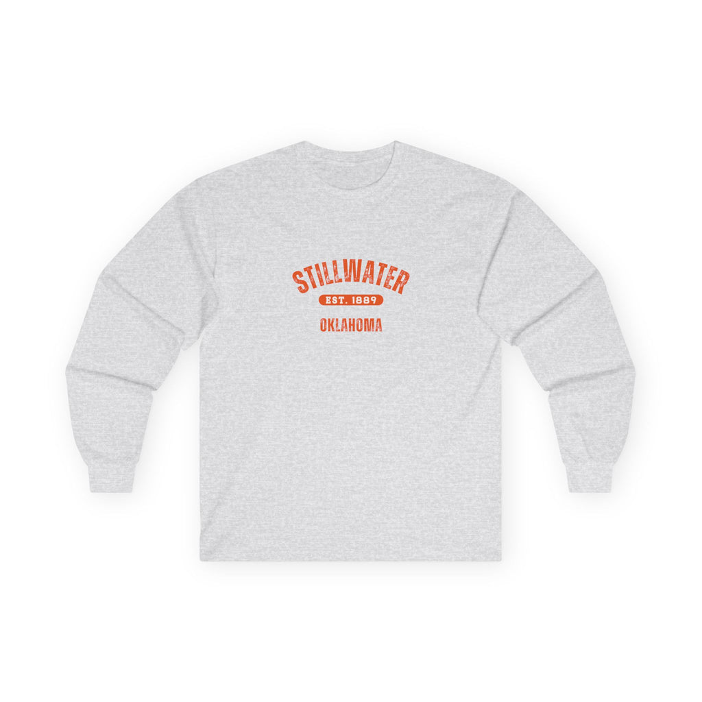 Stillwater Oklahoma Long Sleeve Tee — Vintage Campus Shirt