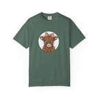 Highland Cow Tee — Cute Cow with Pink Bow Graphic T-Shirt