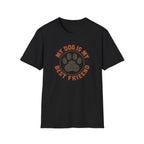 Dog Lover T‑Shirt — "My Dog Is My Best Friend" Paw Print Tee