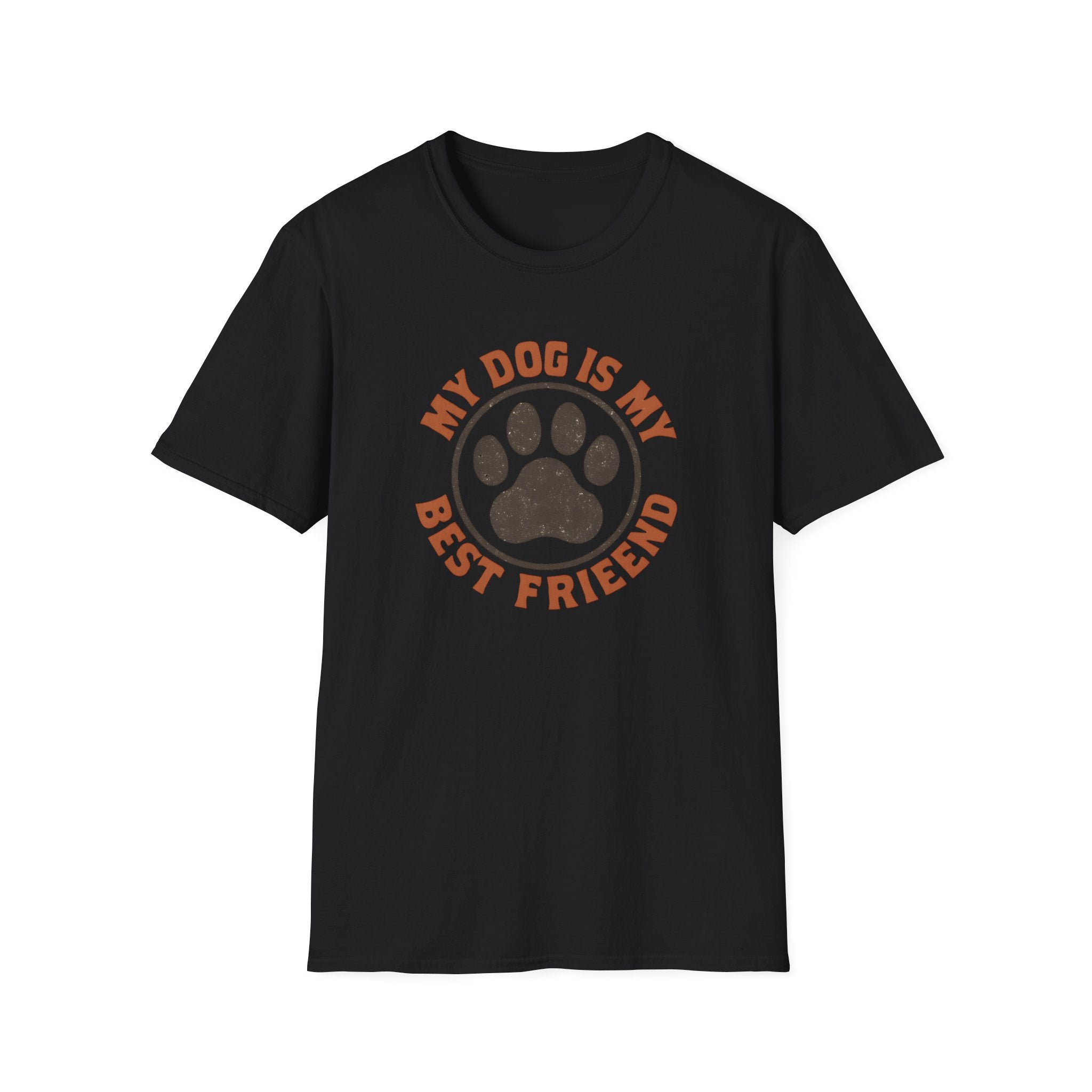 Dog Lover T‑Shirt — "My Dog Is My Best Friend" Paw Print Tee