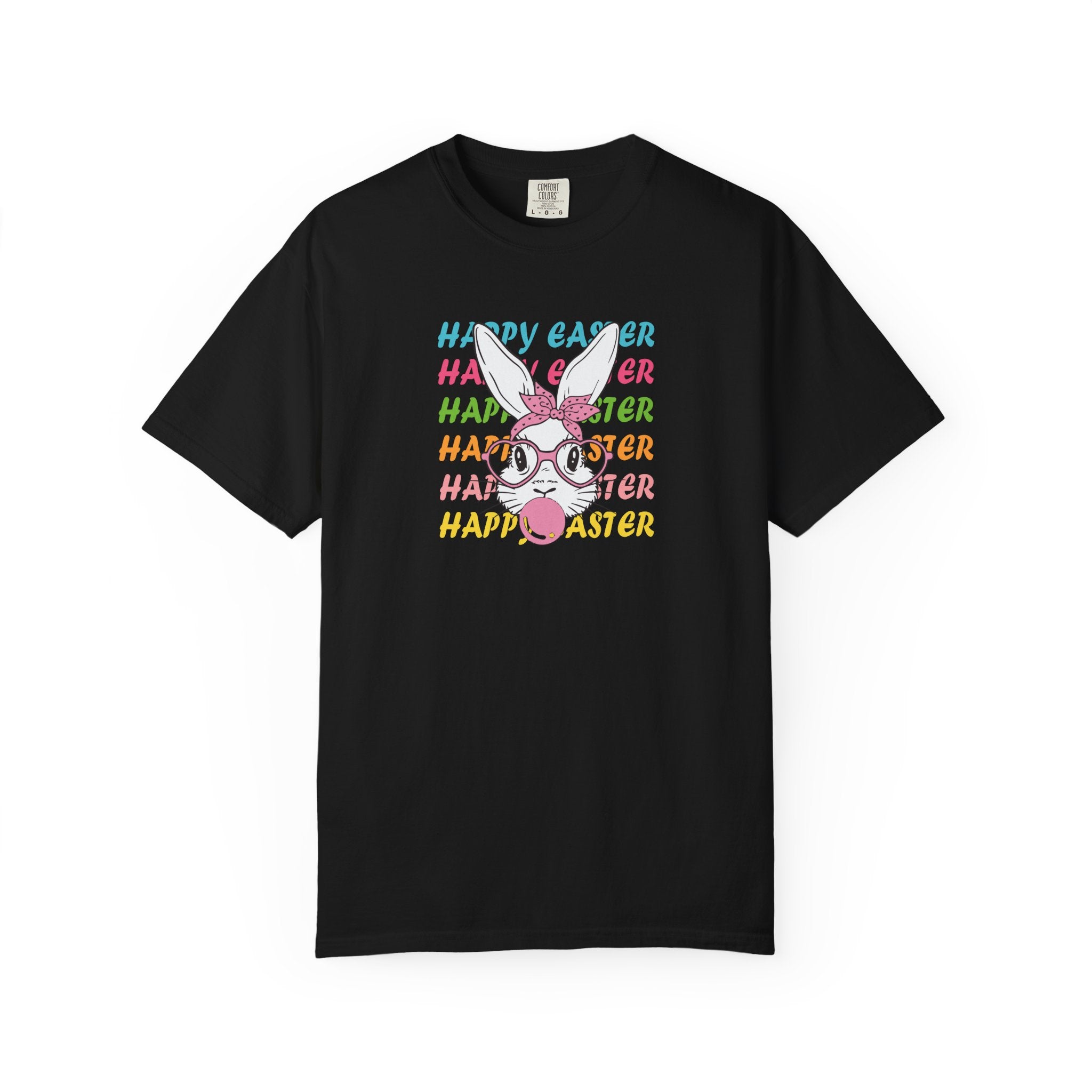 Easter Bunny Glasses T-Shirt — Happy Easter Pastel Graphic Tee