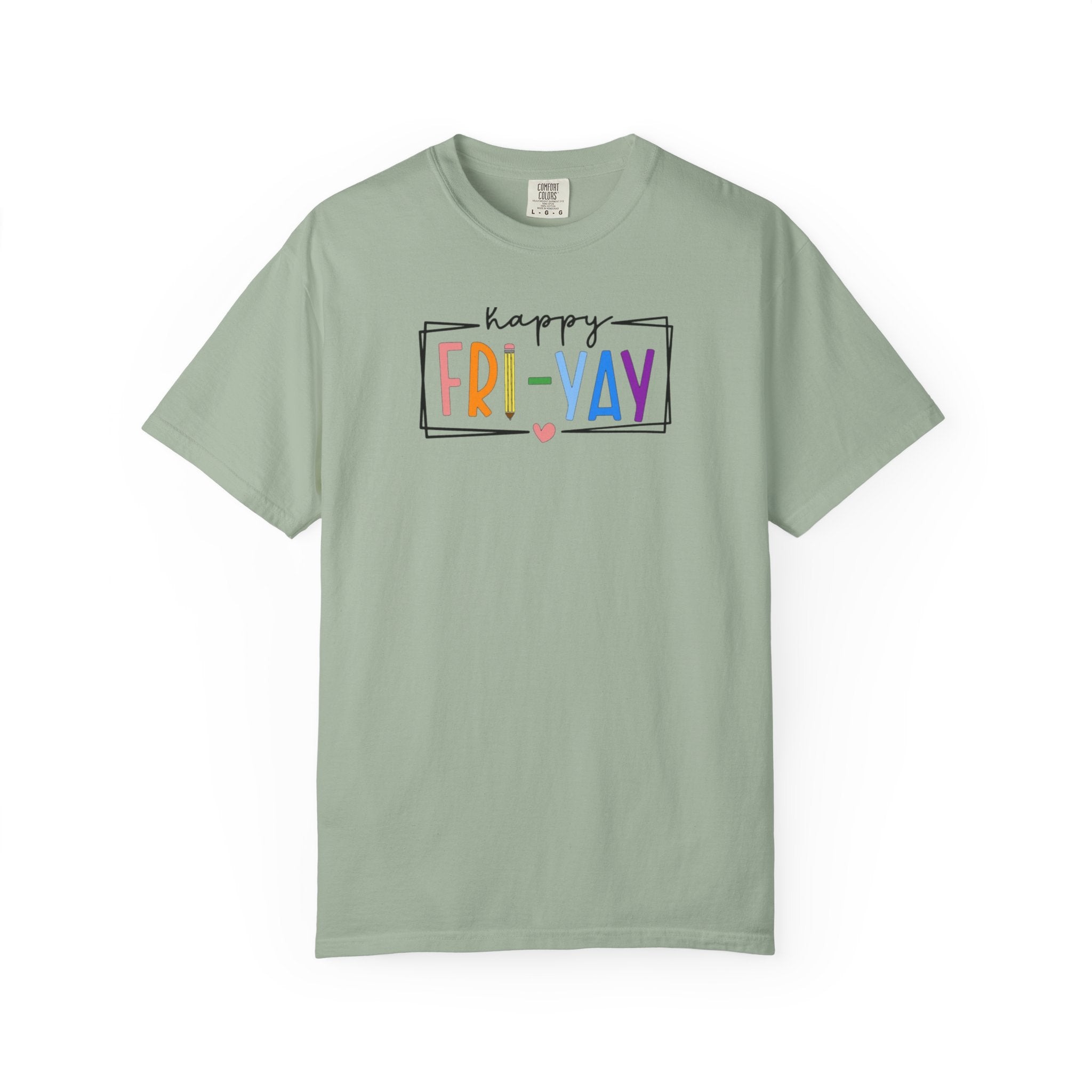 Fri-Yay T-Shirt — Colorful ‘Happy FRI-YAY’ Casual Tee