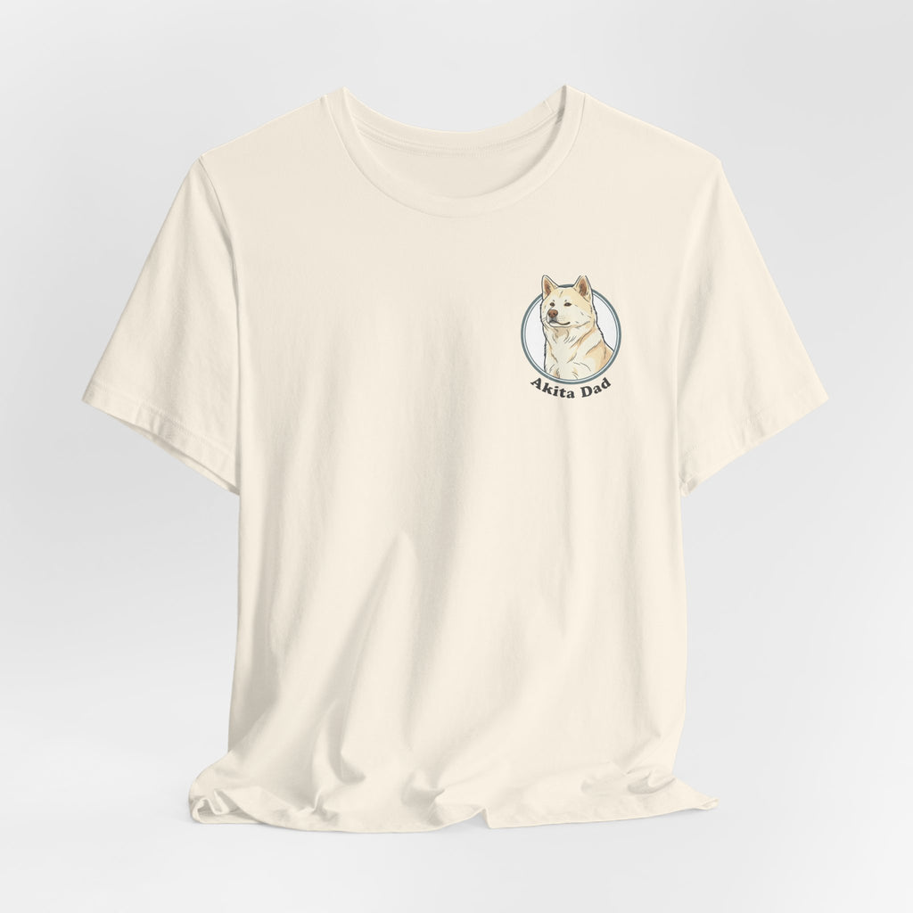 Akita Dad T-Shirt — Cute Akita Dog Graphic Tee for Dog Lovers
