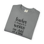 Teacher T-Shirt – "Changing the World One Child at a Time" Inspirational Educator Tee