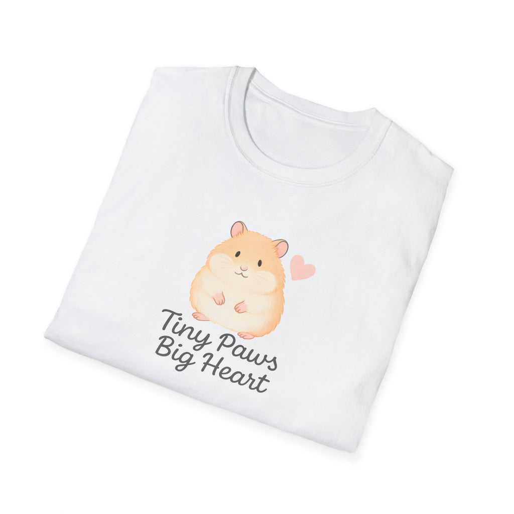 Tiny Paws Big Heart T-Shirt — Cute Hamster Graphic Tee
