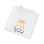 Tiny Paws Big Heart T-Shirt — Cute Hamster Graphic Tee
