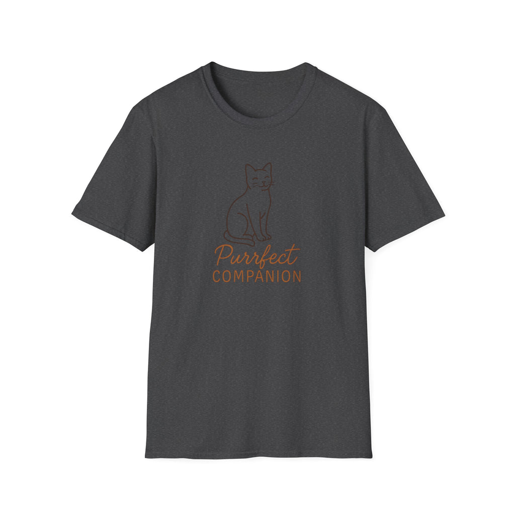 Cat T-Shirt — 'Purrfect Companion' Minimalist Cat Lover Tee