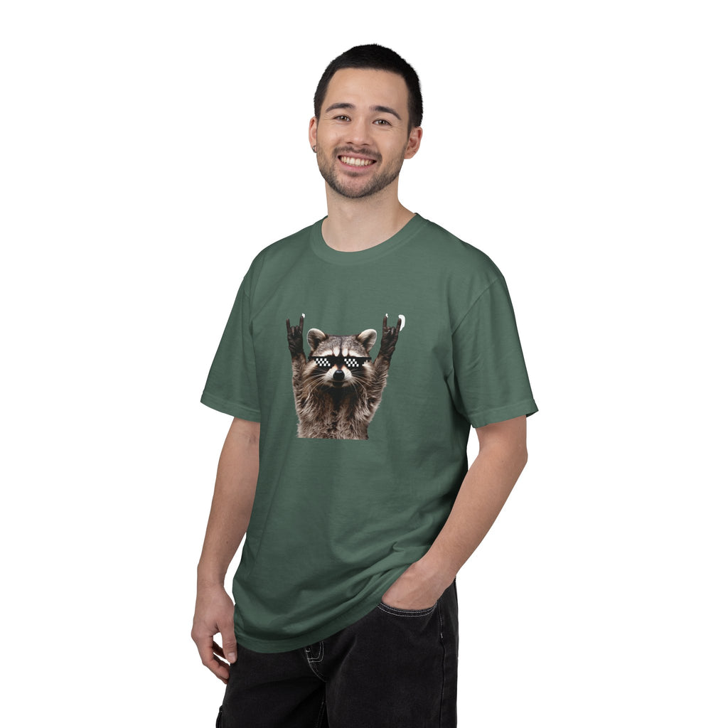 Rock On Raccoon T-Shirt — Cool Sunglasses Graphic Tee