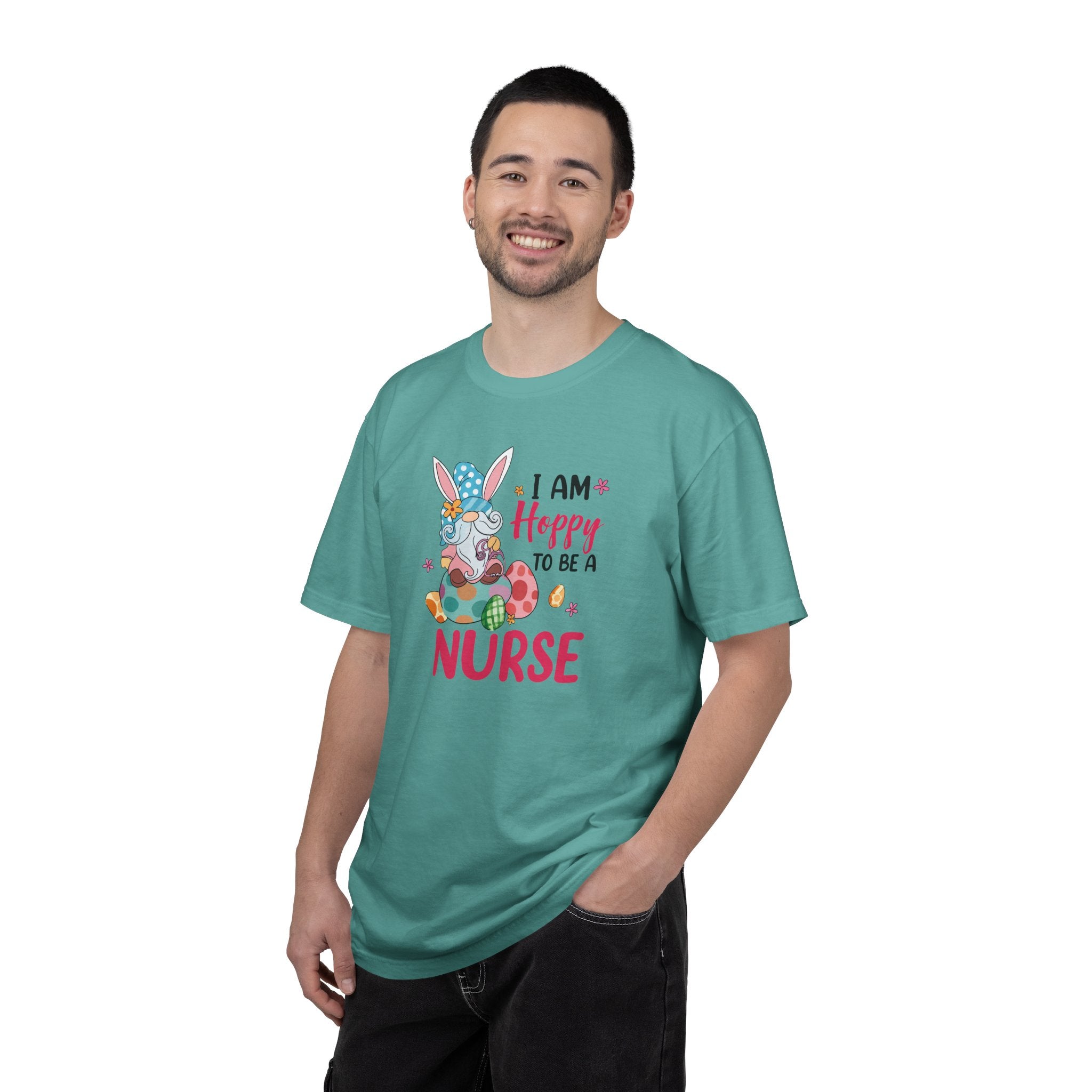 Nurse Bunny T-Shirt — "I Am Hoppy to Be a Nurse" Cute Easter Tee
