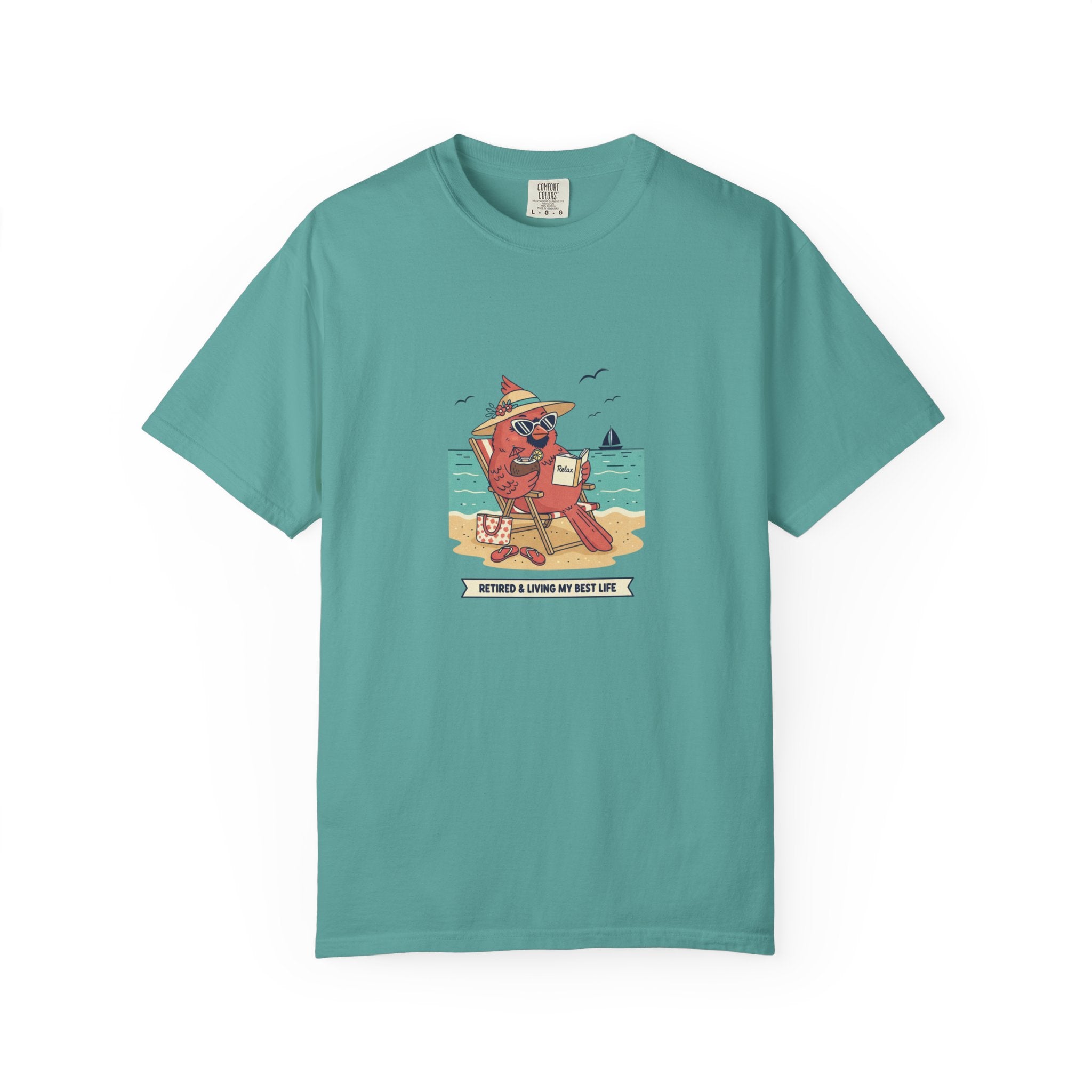 Beach Cardinal Relaxing T-Shirt — Retro Summer Tee