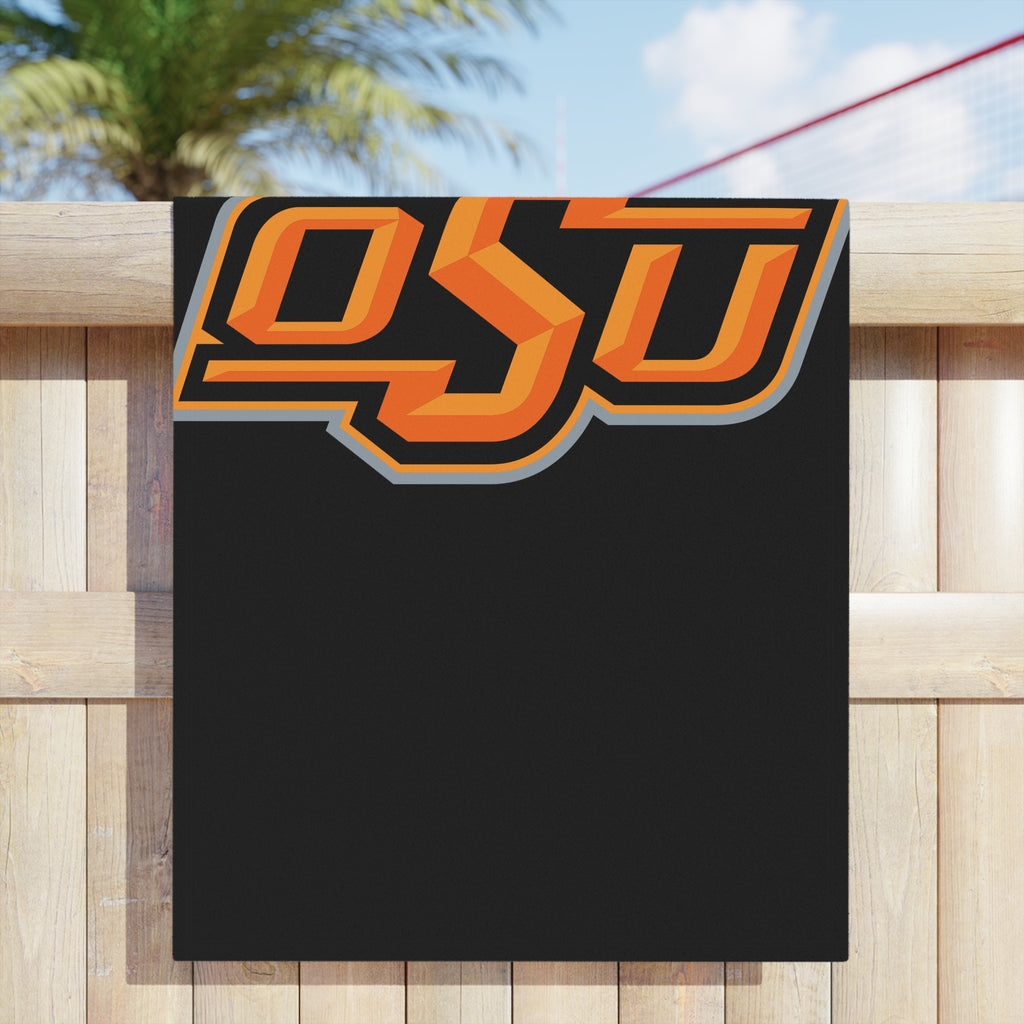 OSU Logo Beach Towel – Collegiate Orange & Black Pool / Stadium Towel