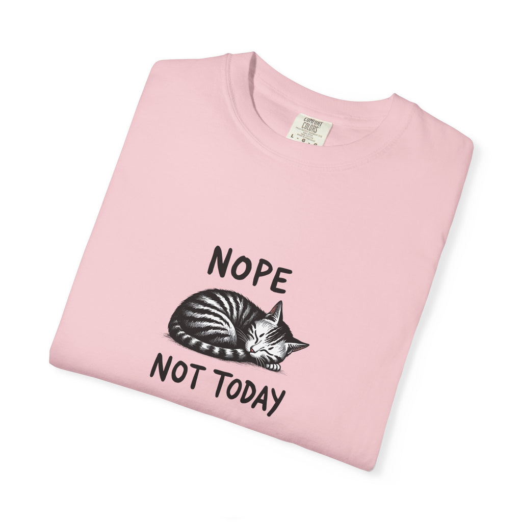 'Nope Not Today' Sleeping Cat Graphic Tee