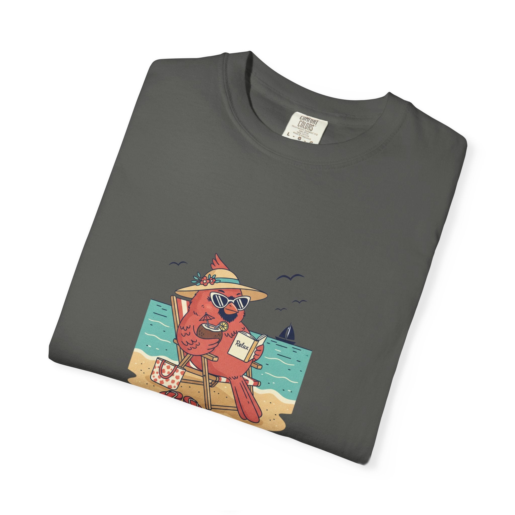 Beach Cardinal Relaxing T-Shirt — Retro Summer Tee