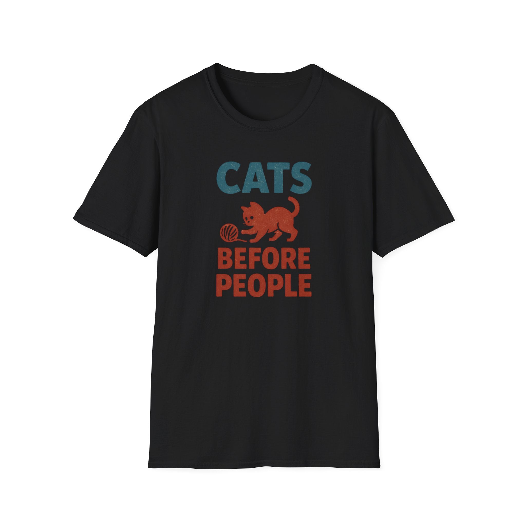 Cats Before People T-Shirt — Funny Retro Cat Lover Tee