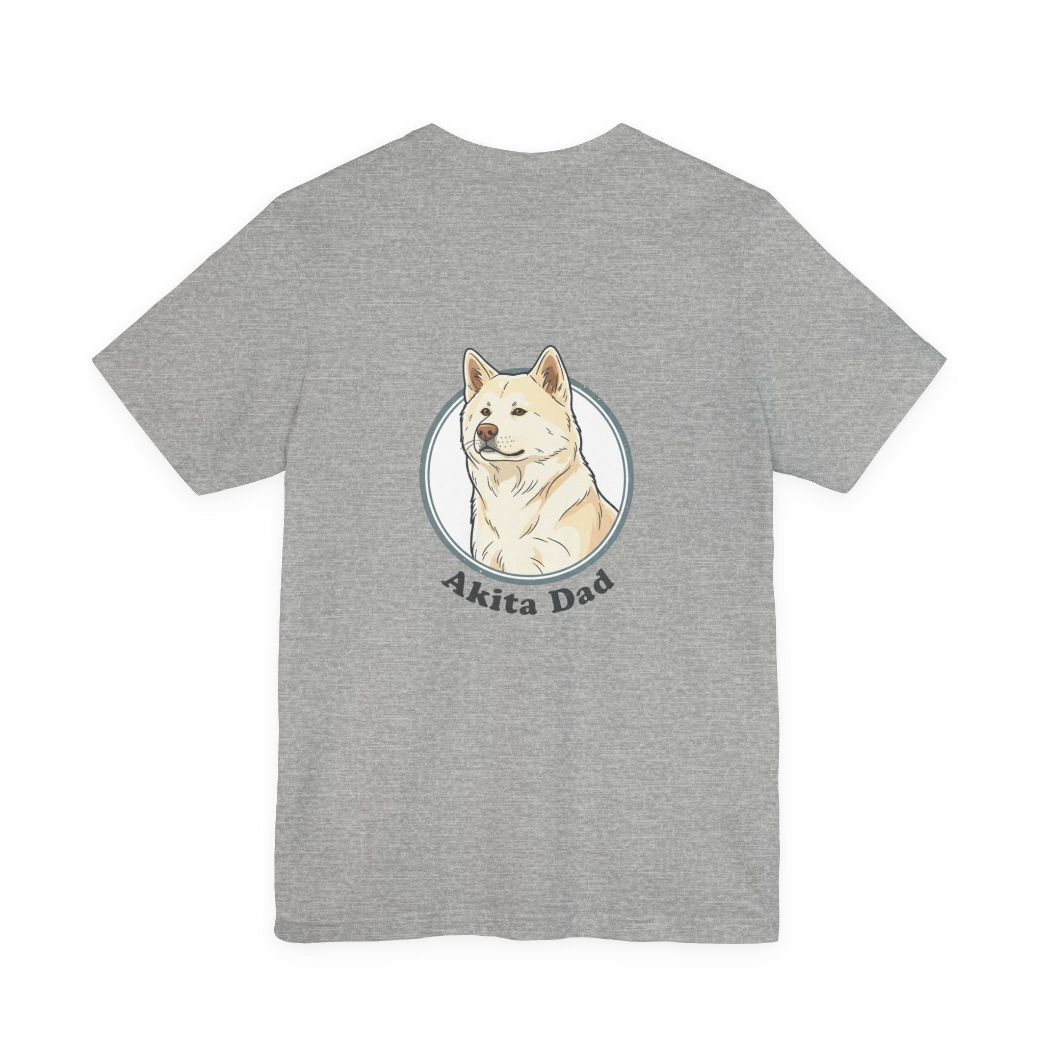 Akita Dad T-Shirt — Cute Akita Dog Graphic Tee for Dog Lovers