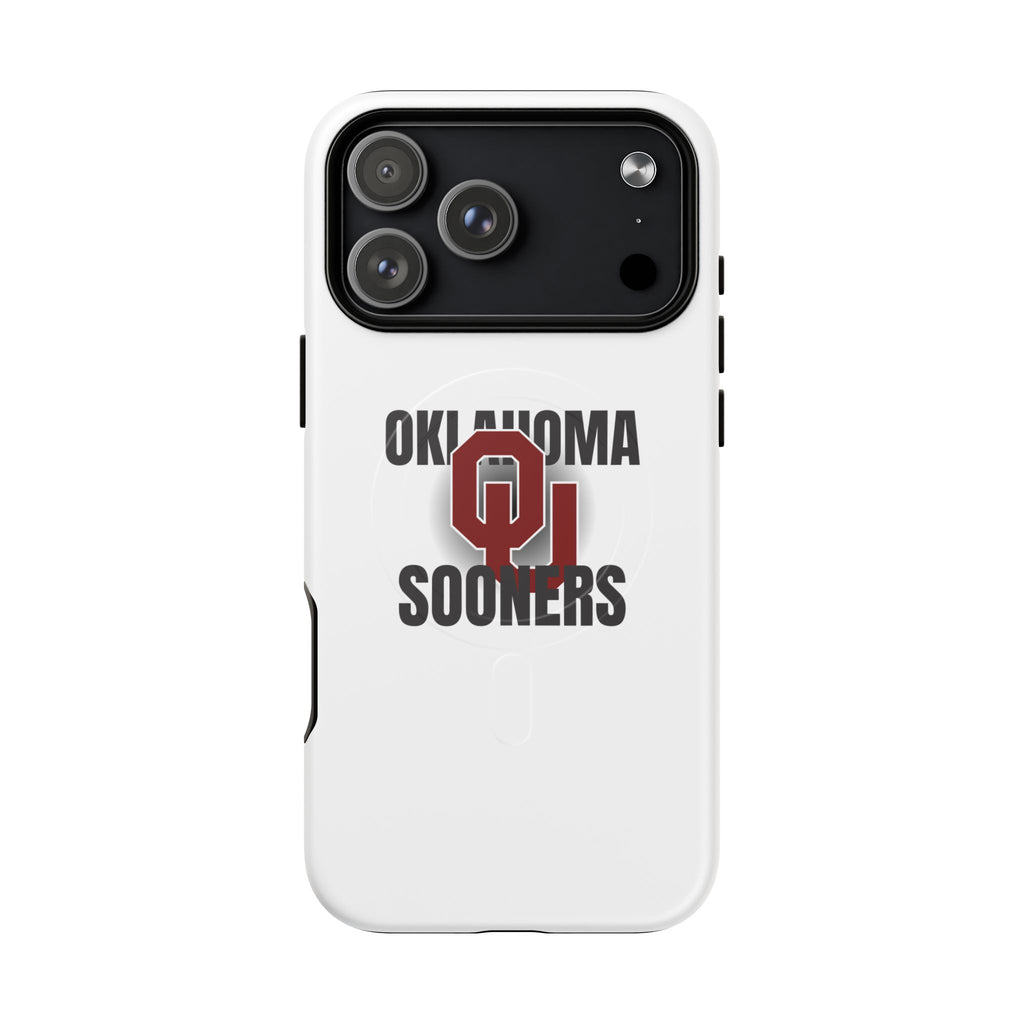 Oklahoma Sooners Tough Magnetic Phone Case — Durable Magnetic Snap-On College iPhone Cover