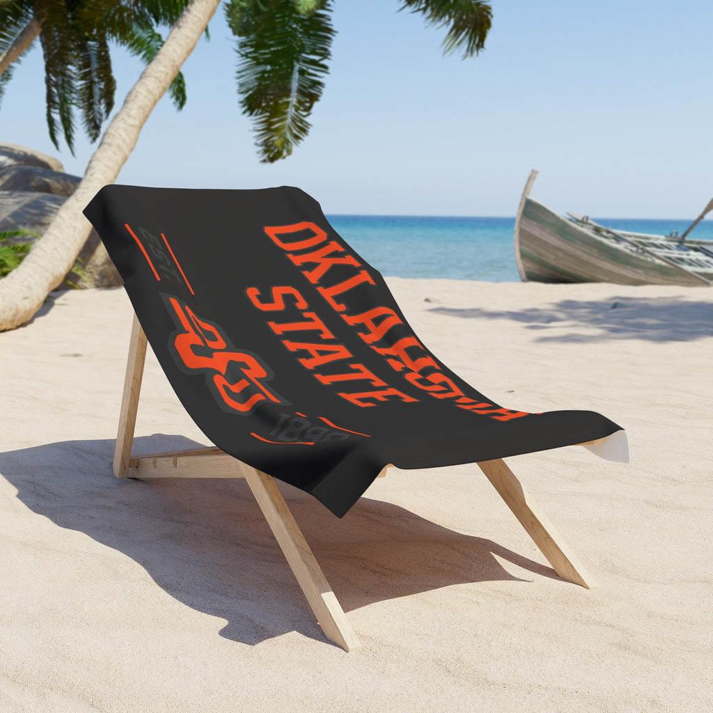 Oklahoma State Beach Towel – OSU Orange & Black Collegiate Towel