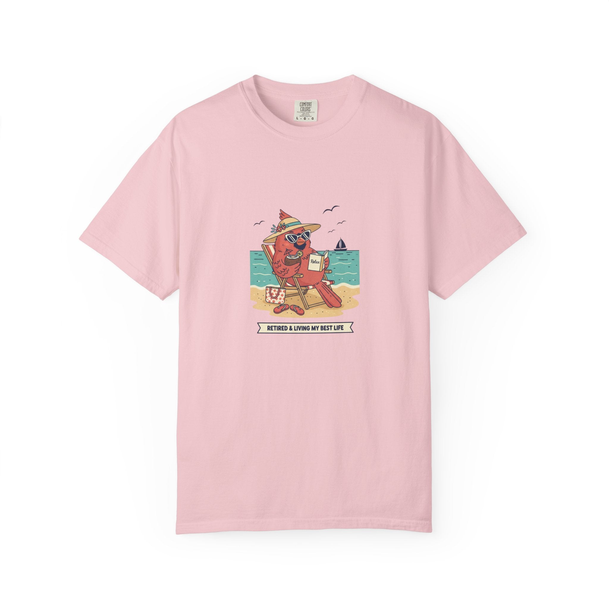 Beach Cardinal Relaxing T-Shirt — Retro Summer Tee