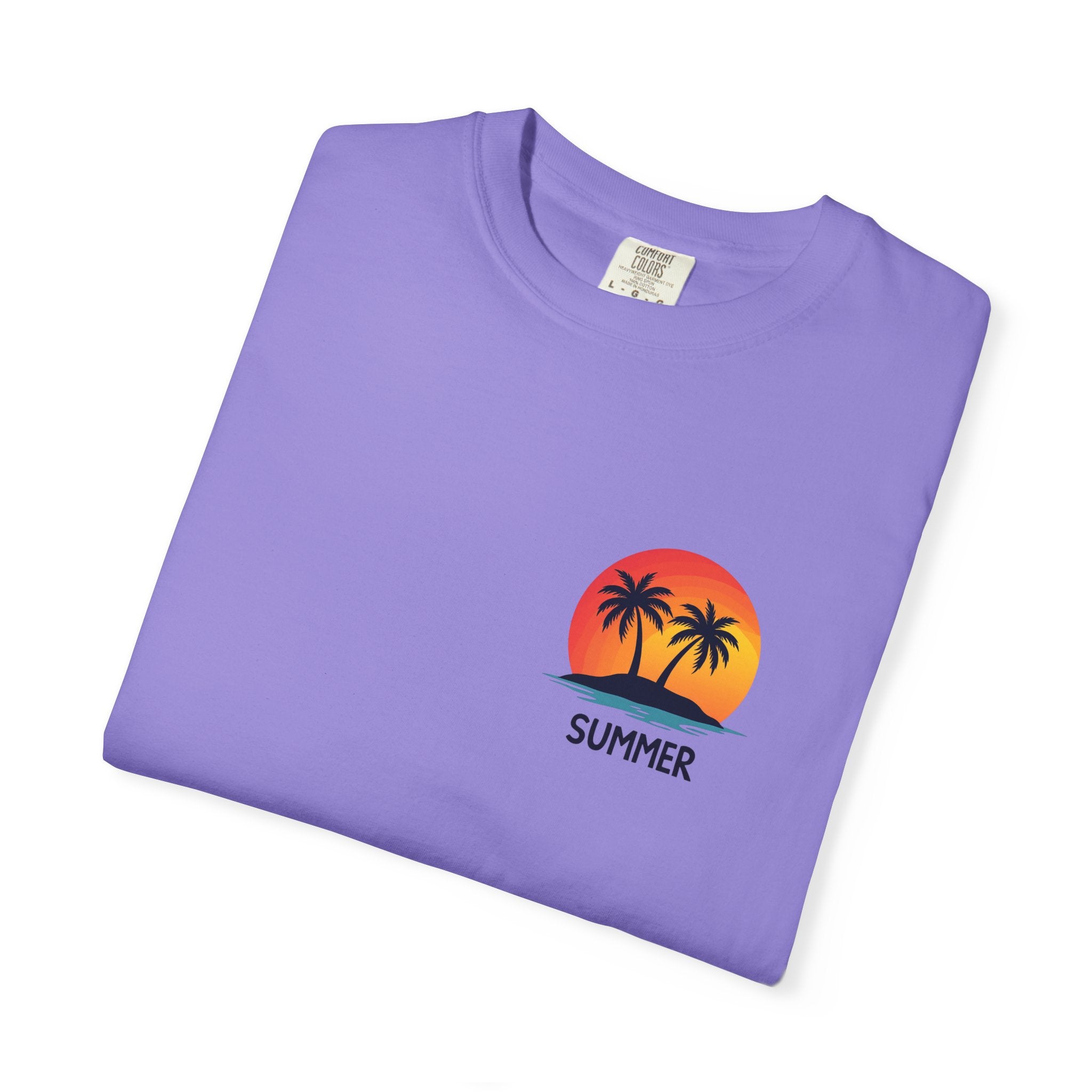 Summer Palm T-Shirt — Sunset Graphic Tee