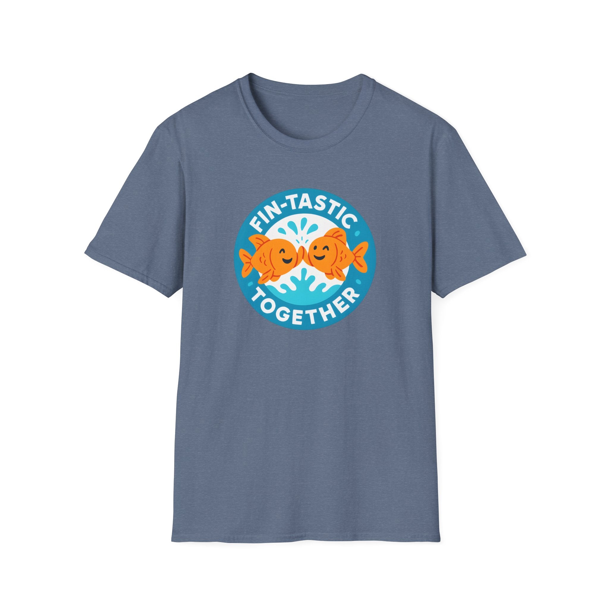 T-Shirt — "Fin-Tastic Together" Cute Goldfish Couple Graphic Tee