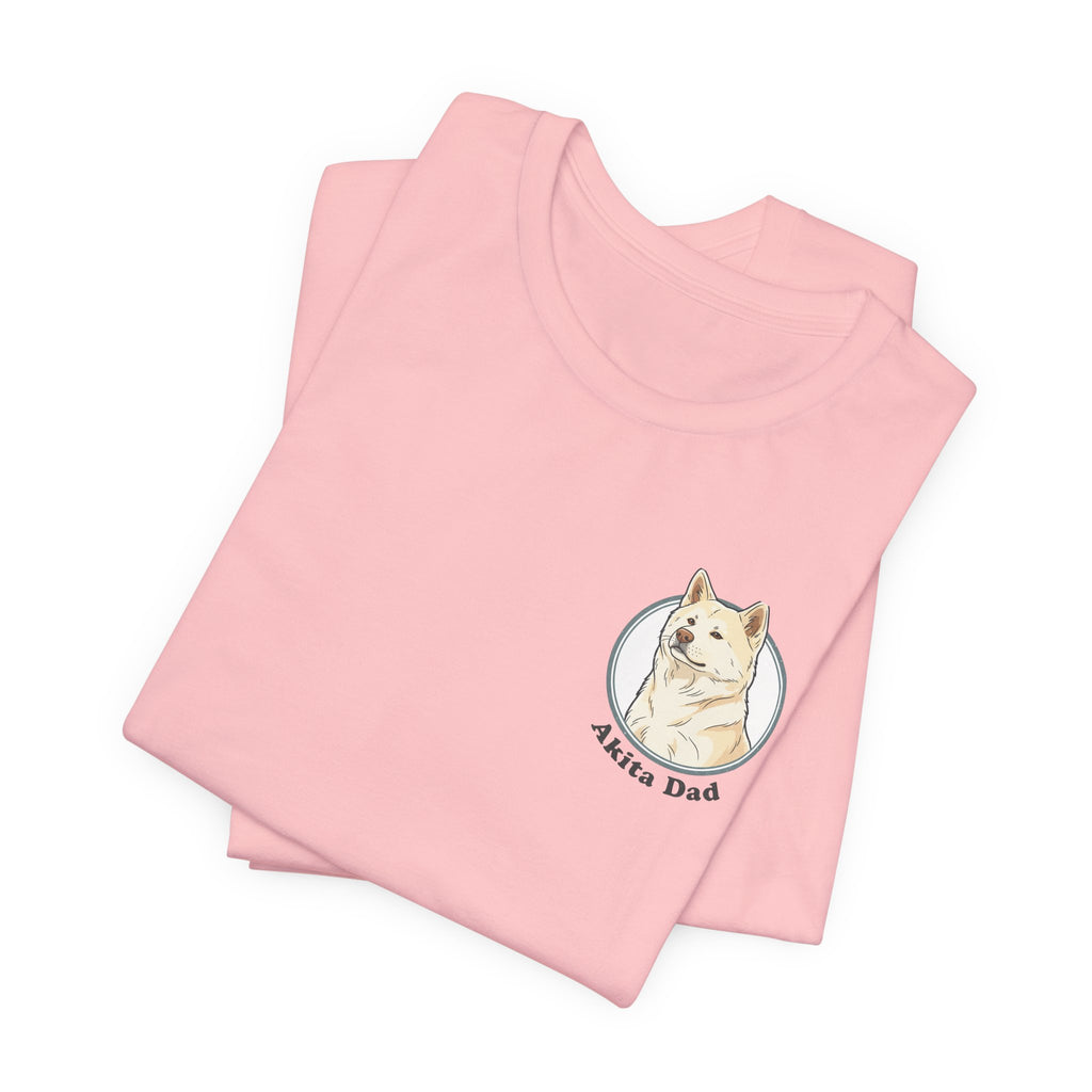 Akita Dad T-Shirt — Cute Akita Dog Graphic Tee for Dog Lovers