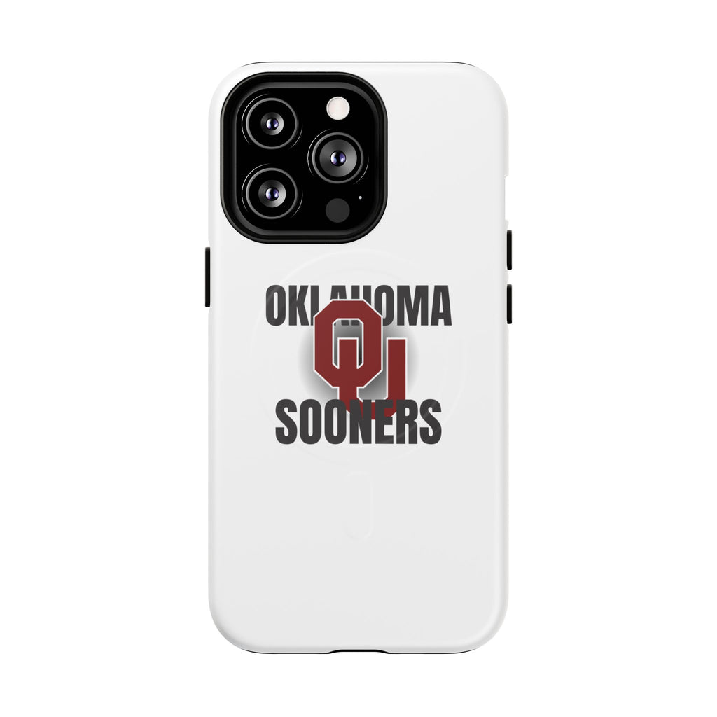 Oklahoma Sooners Tough Magnetic Phone Case — Durable Magnetic Snap-On College iPhone Cover
