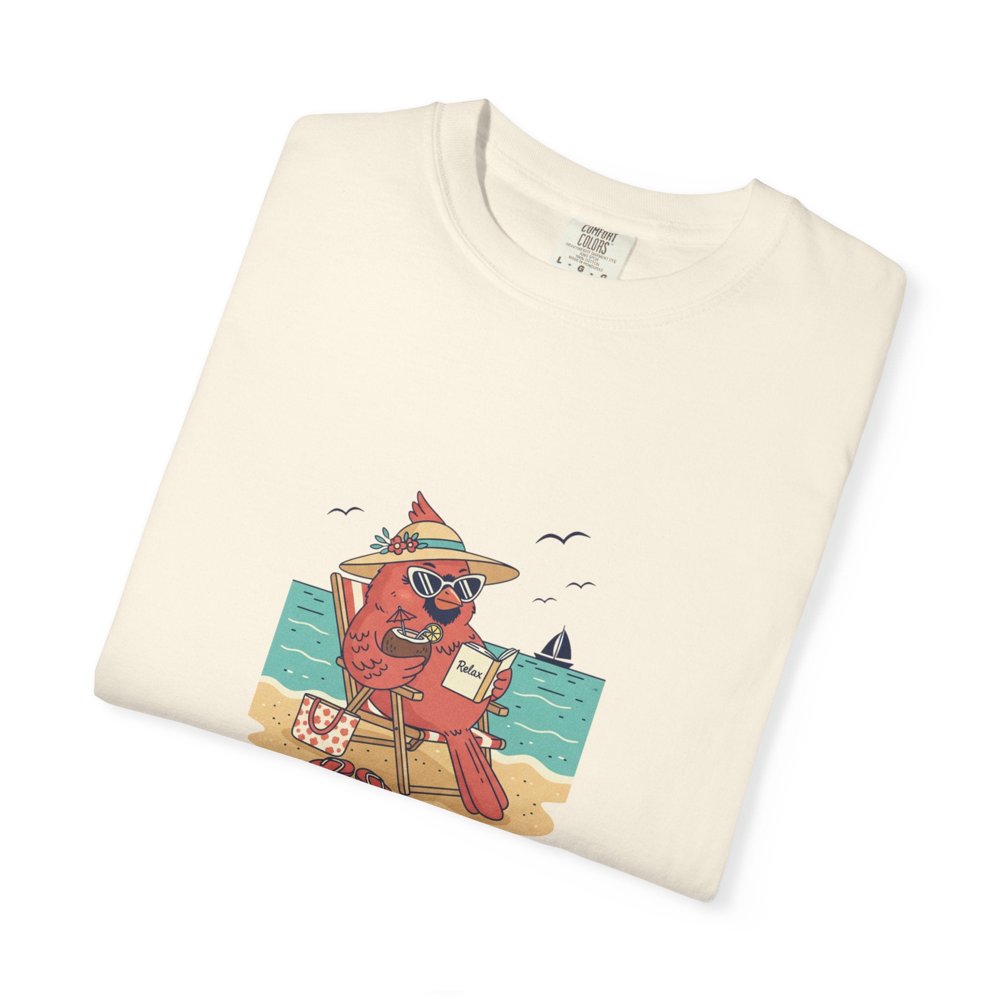 Beach Cardinal Relaxing T-Shirt — Retro Summer Tee