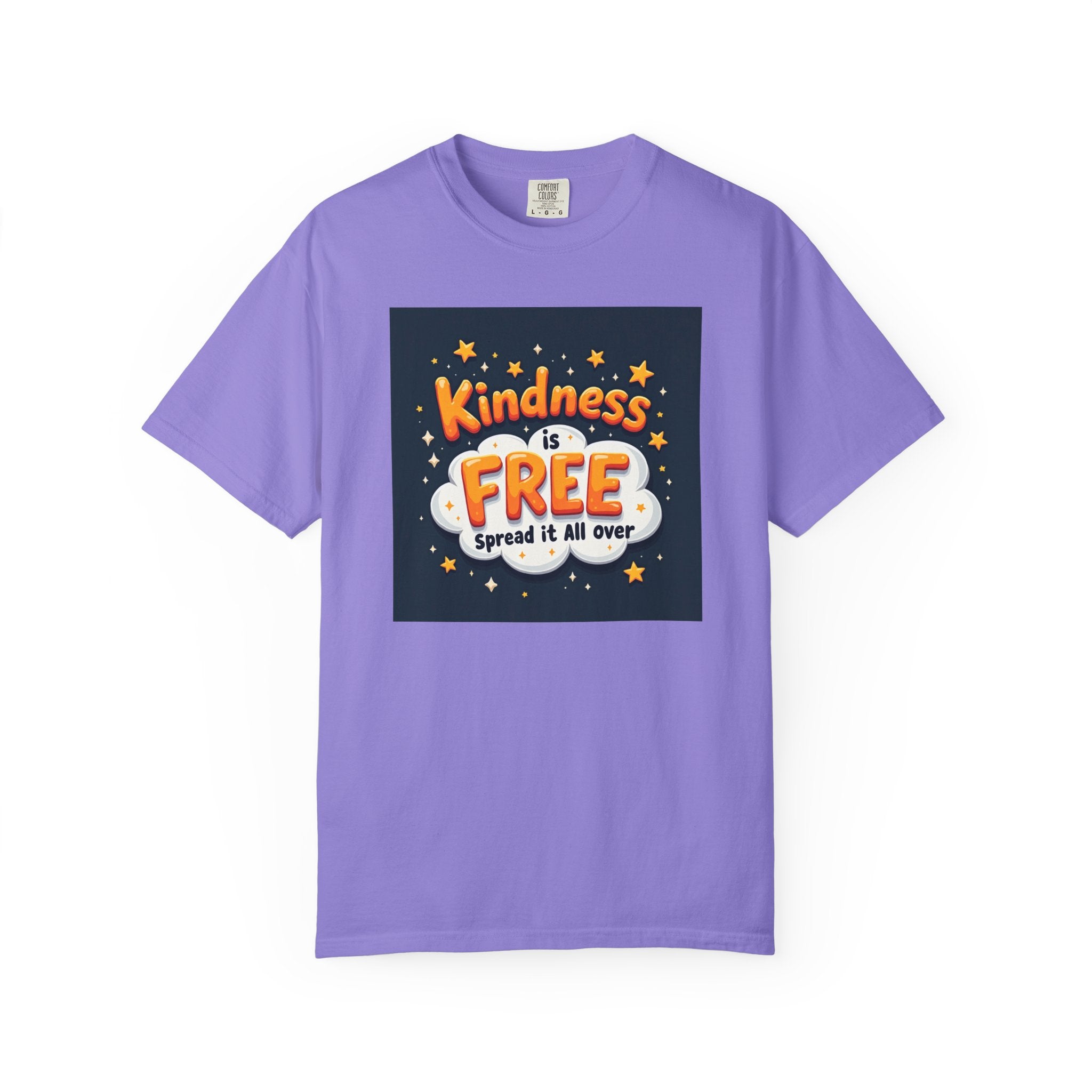 Kindness Is Free T-Shirt — 'Spread It All Over' Positive Graphic Tee
