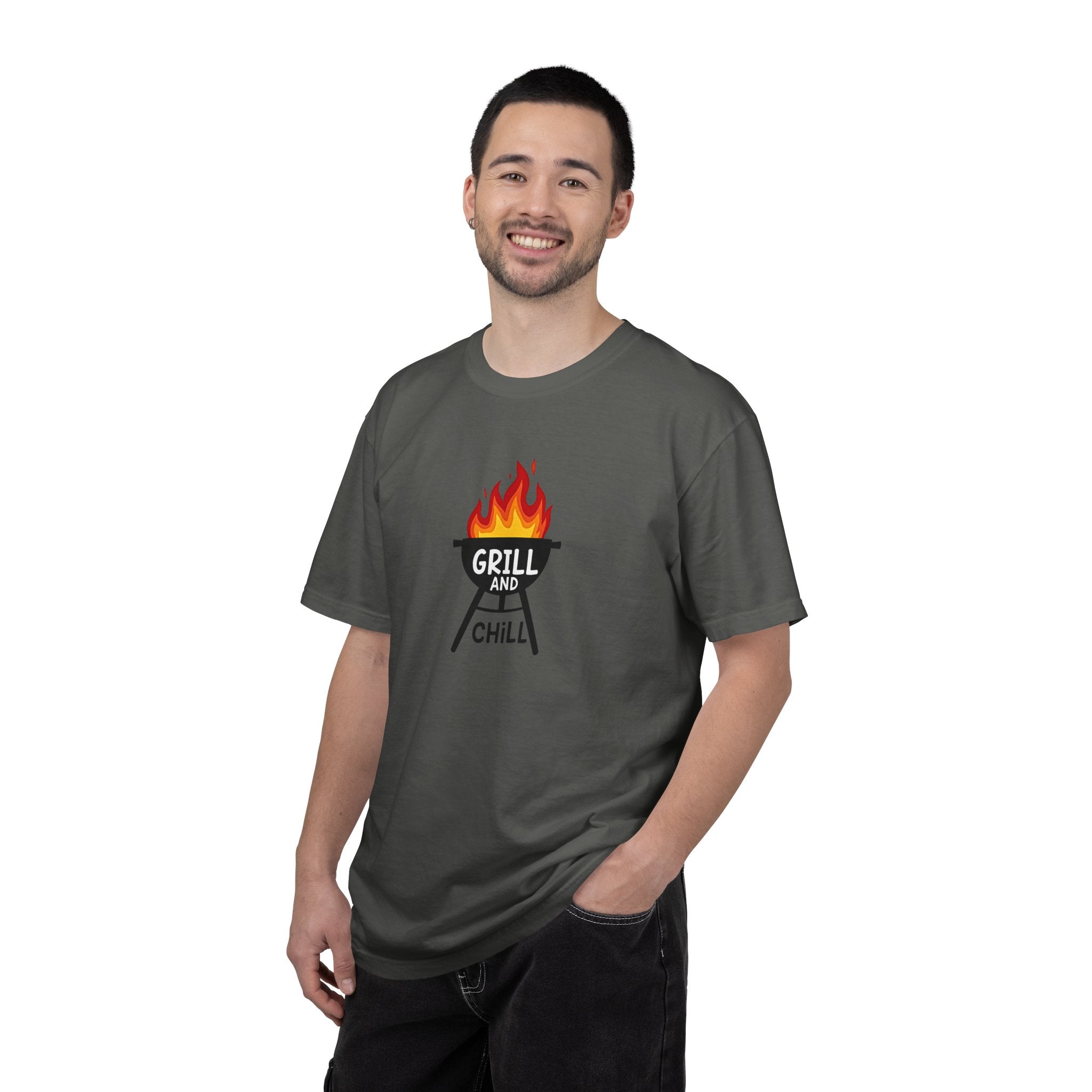 Grill and Chill T-Shirt — BBQ Graphic Tee for Grill Lovers