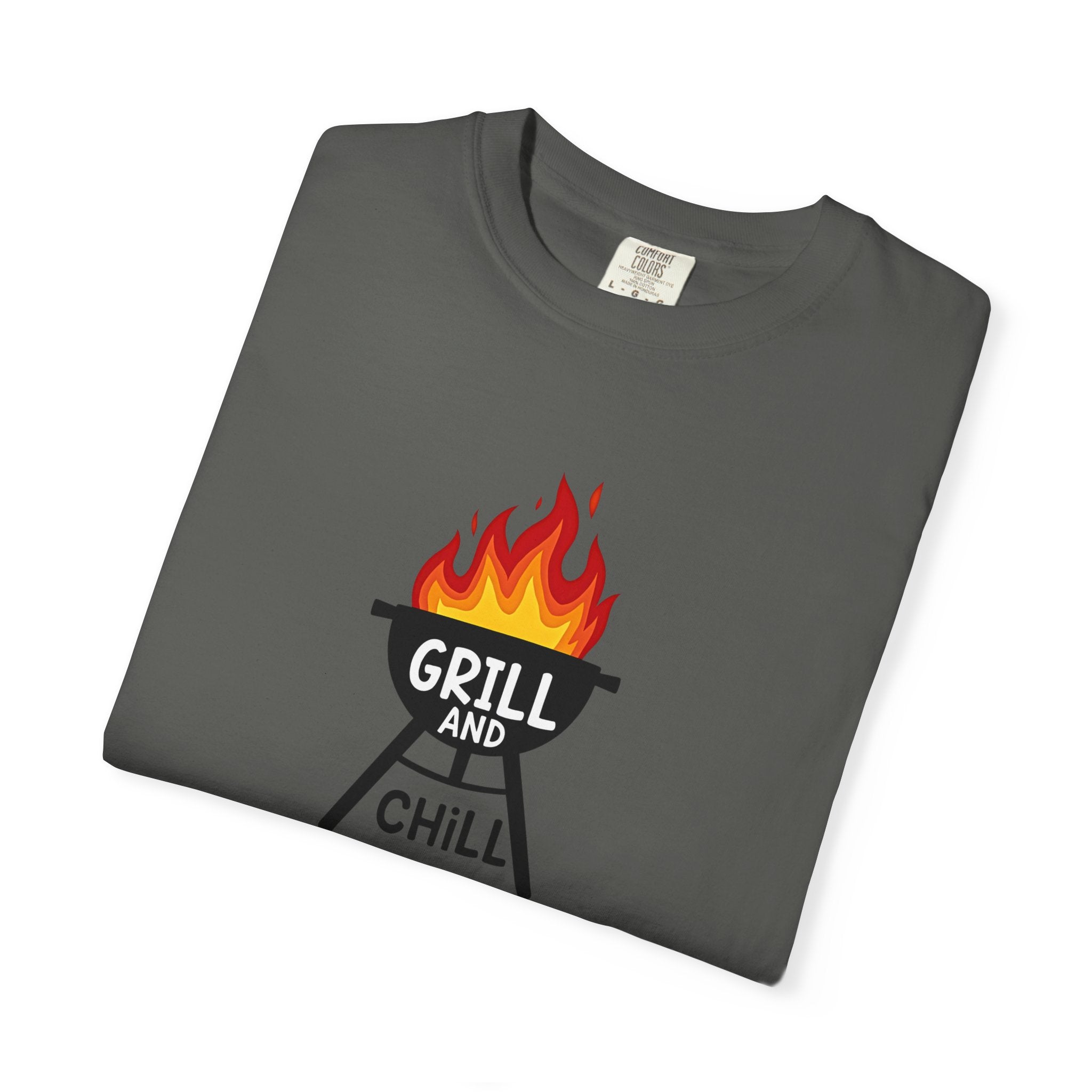 Grill and Chill T-Shirt — BBQ Graphic Tee for Grill Lovers