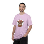 Highland Cow Tee — Cute Cow with Pink Bow Graphic T-Shirt