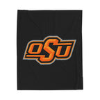 OSU Velveteen Plush Blanket — Cozy Oklahoma State Logo Throw